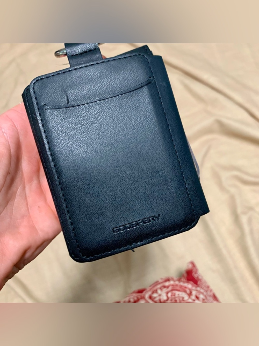 🆕Samsung Galaxy Z Flip5 GOOSPERY Flex Wallet Case Black Card Holder & Ring Grip